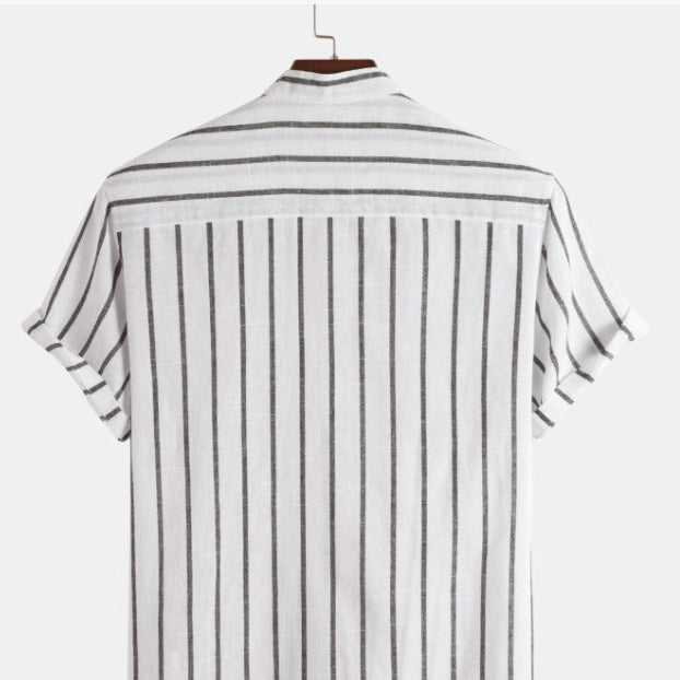 Camisa de lino a rayas