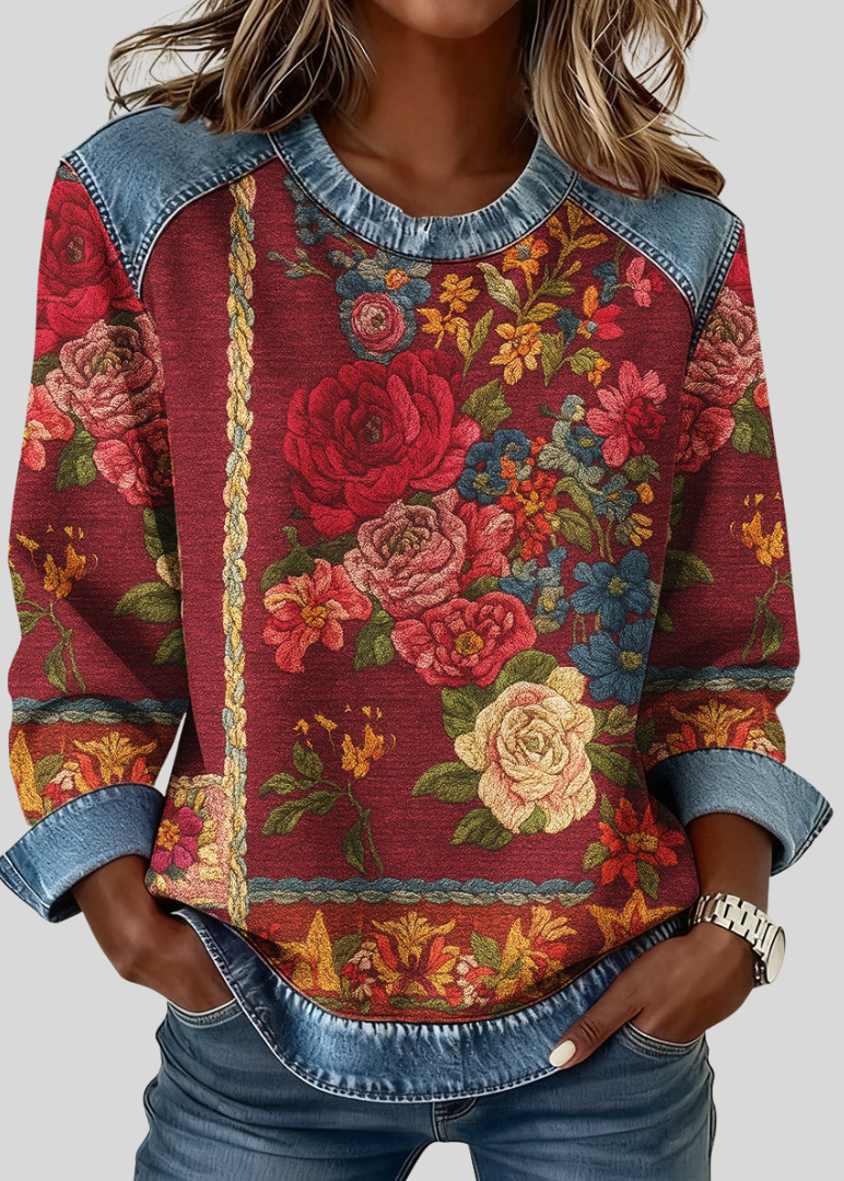 EVELYN | Sudadera con estampado floral