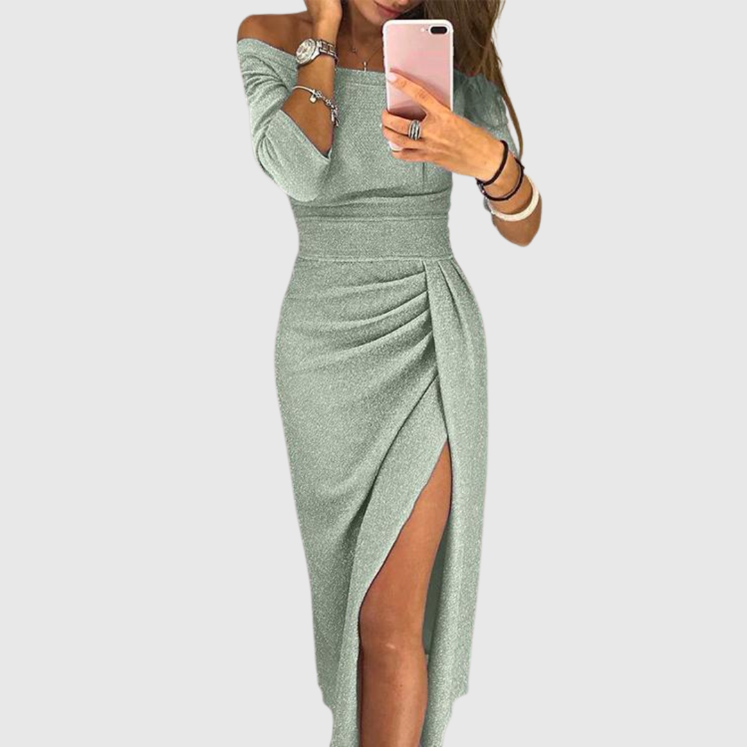 Stella™ | Vestido Maxi con Cuello Halter