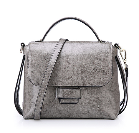 Bolso de hombro de cuero de estilo clásico
