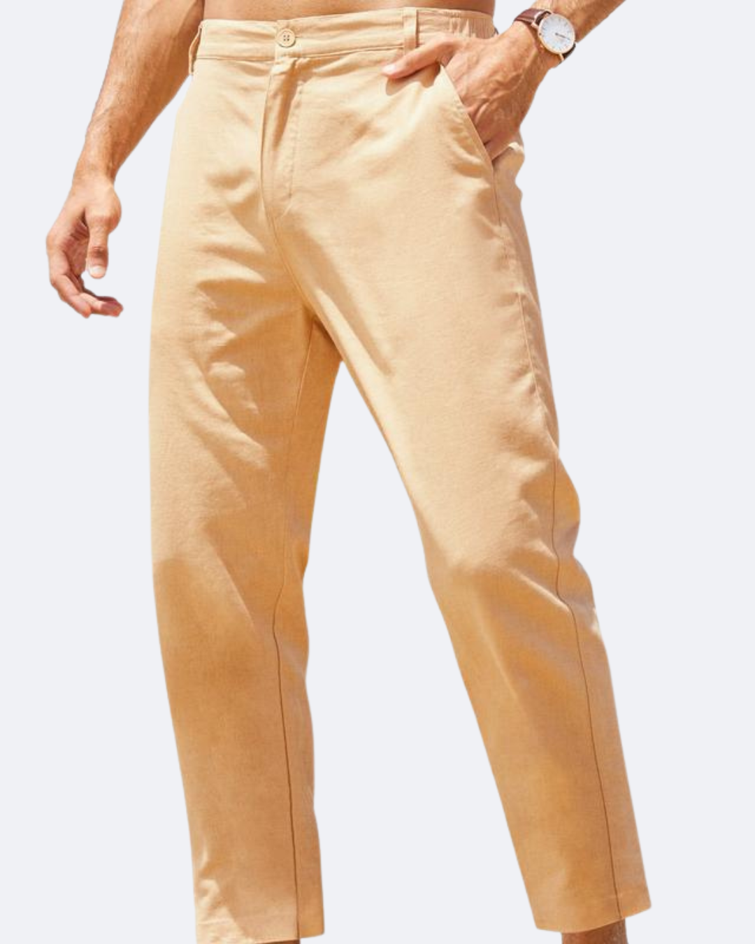 Pantalones Marco de algodón y lino
