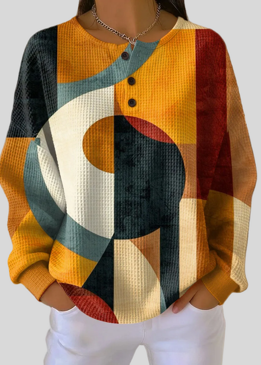 MADISON | Sudadera con estampado geométrico