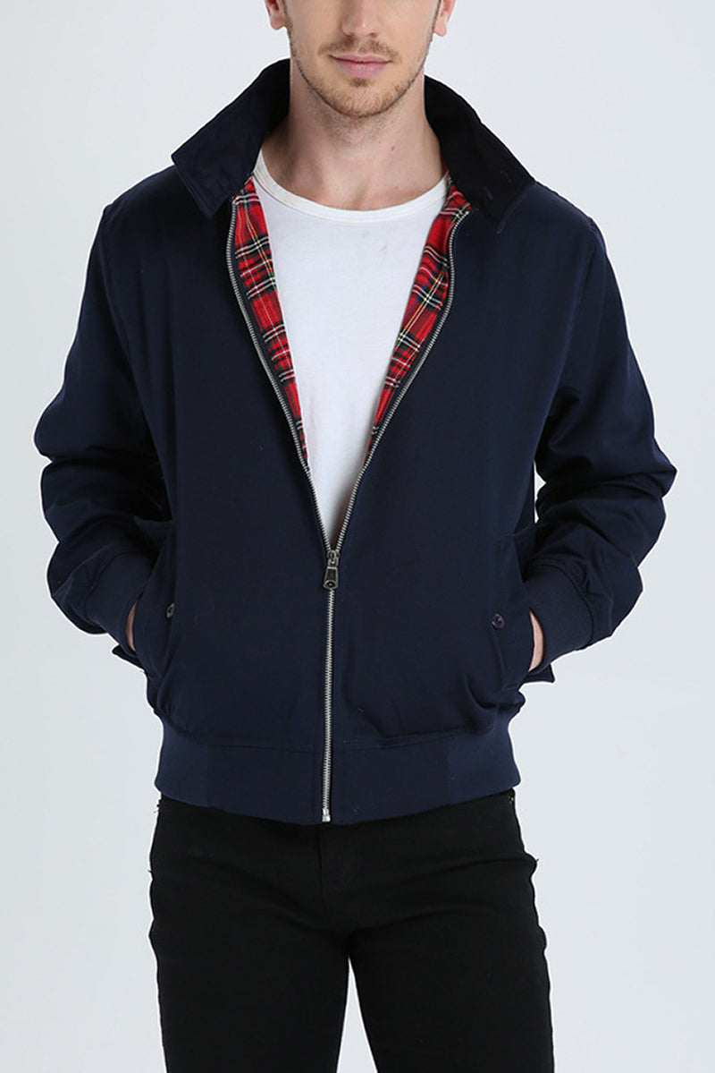 Harryson | Chaqueta Harrington con forro de tartán