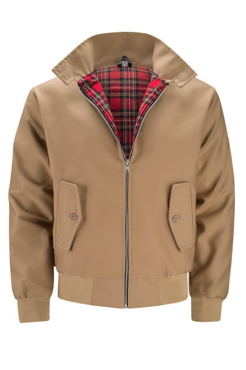 Harryson | Chaqueta Harrington con forro de tartán