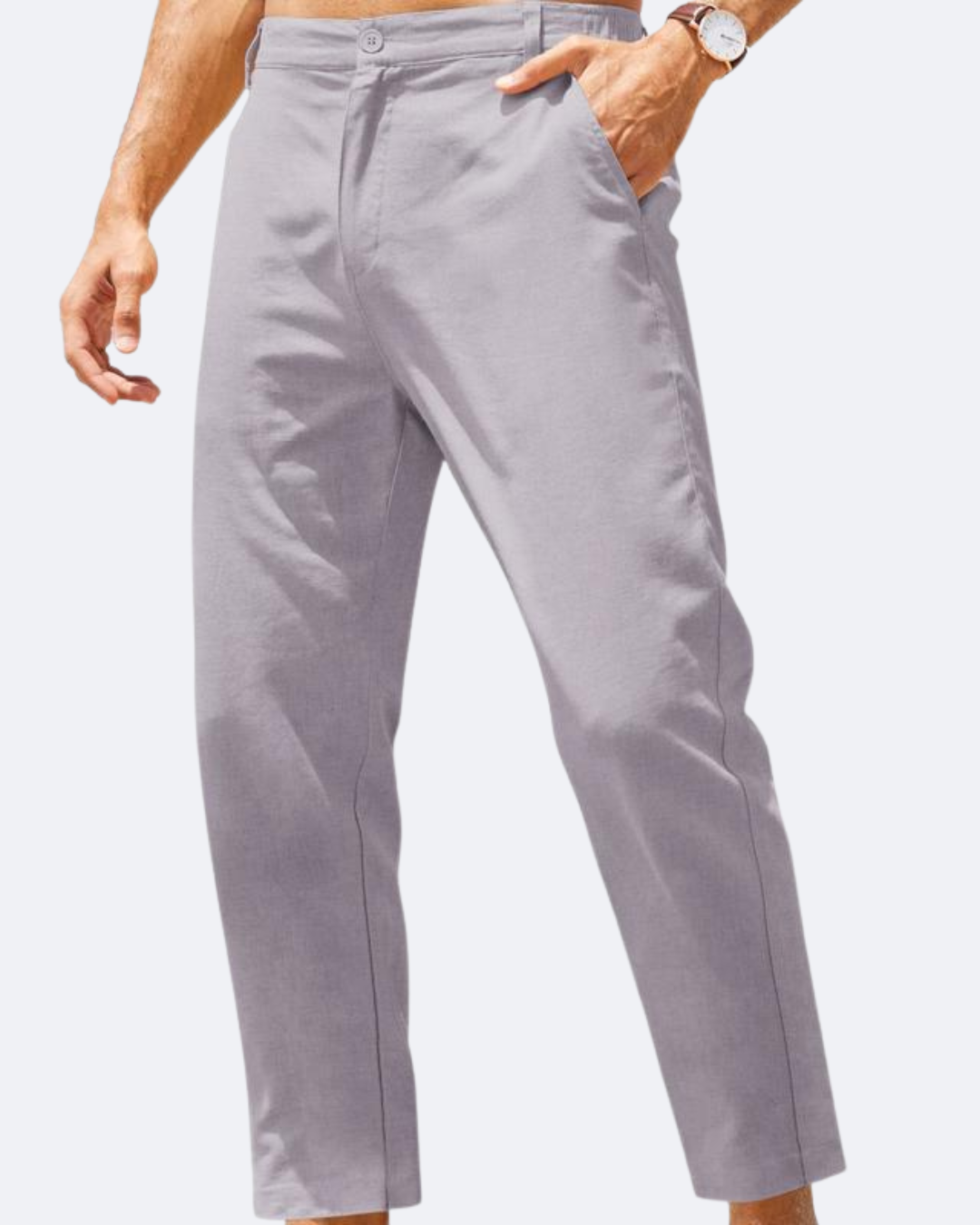 Pantalones Marco de algodón y lino
