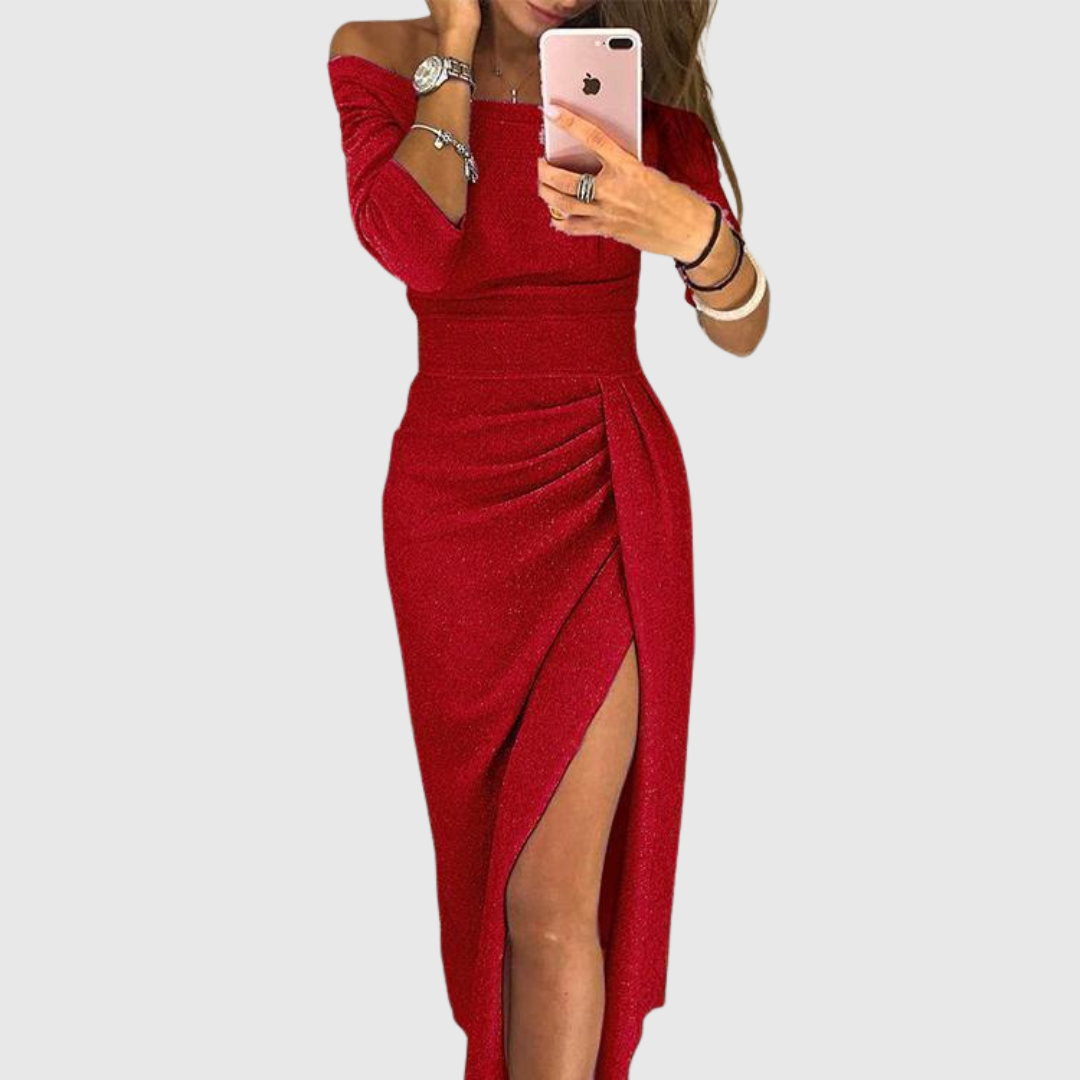 Stella™ | Vestido Maxi con Cuello Halter