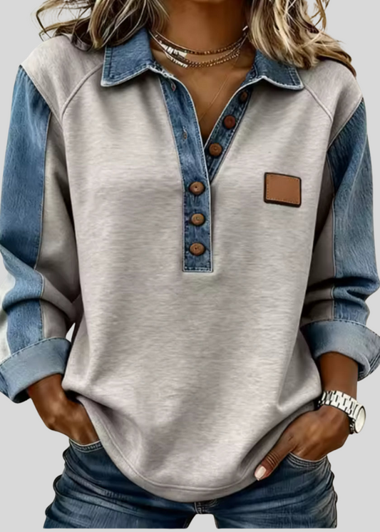 HARPER | Jersey con mangas raglan en contraste