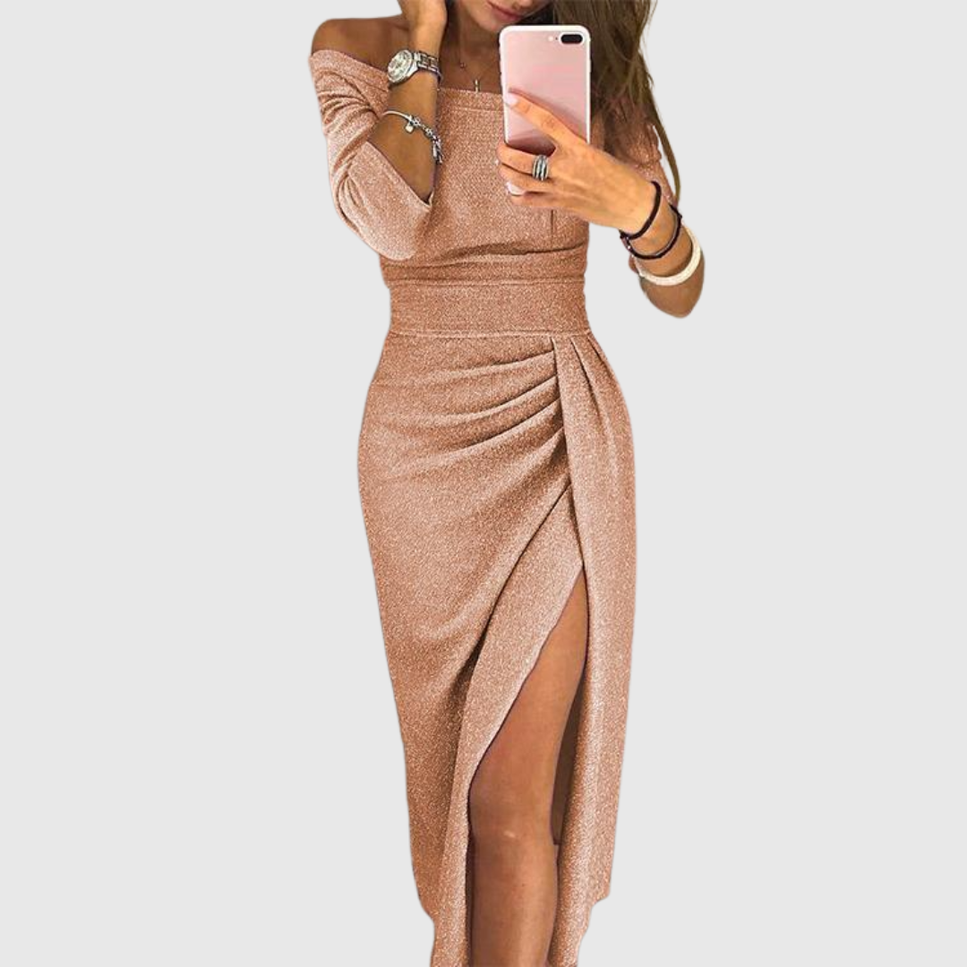 Stella™ | Vestido Maxi con Cuello Halter