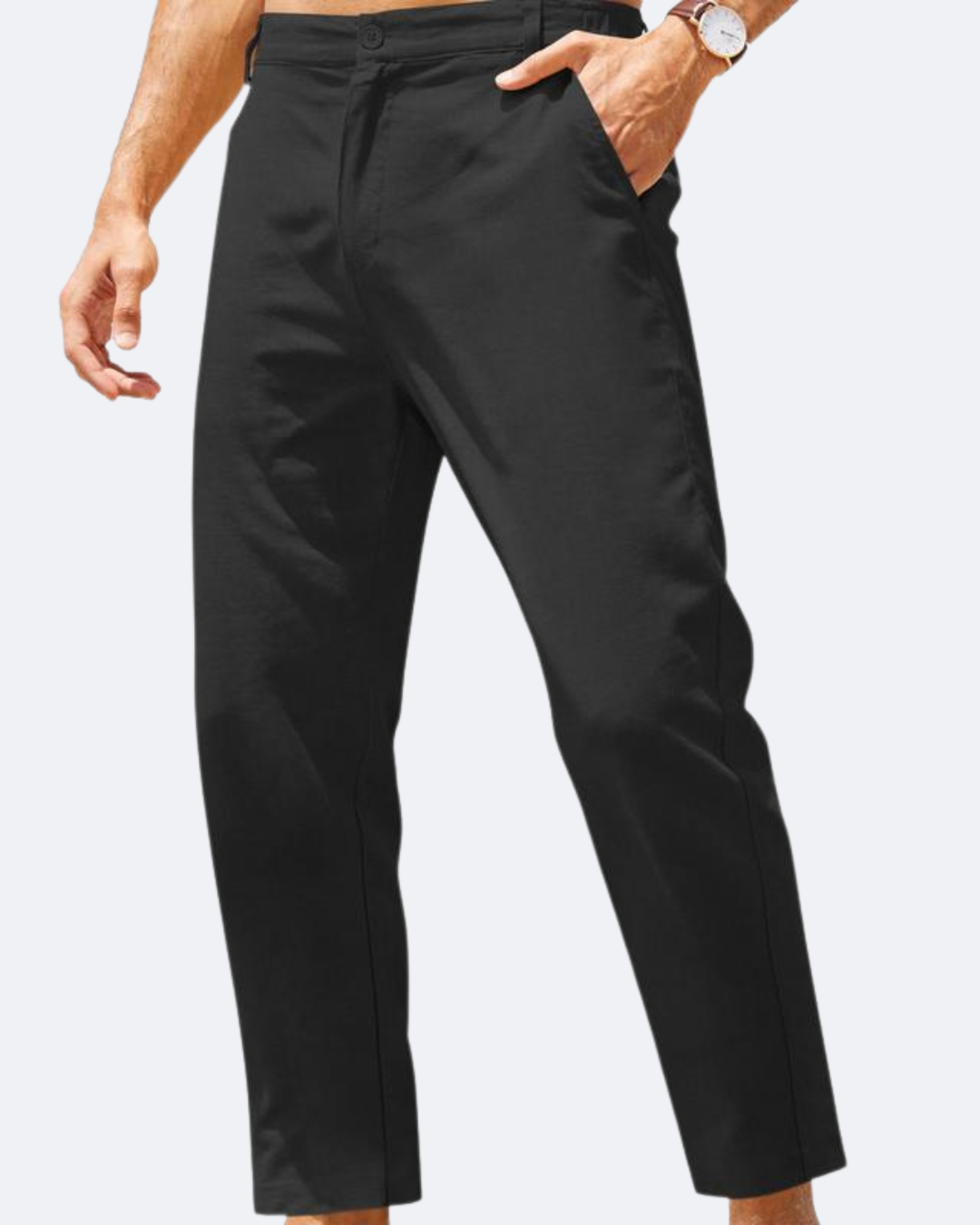 Pantalones Marco de algodón y lino