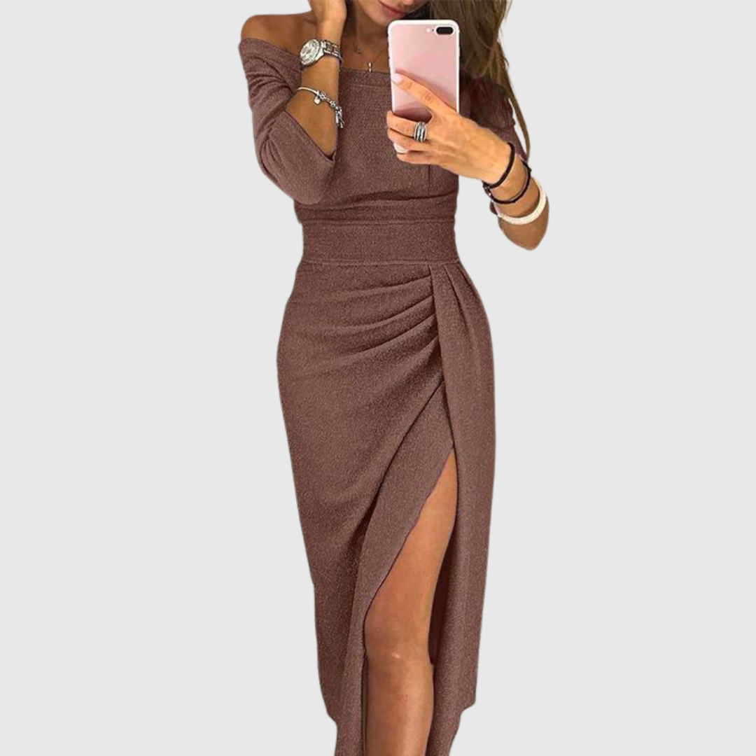Stella™ | Vestido Maxi con Cuello Halter