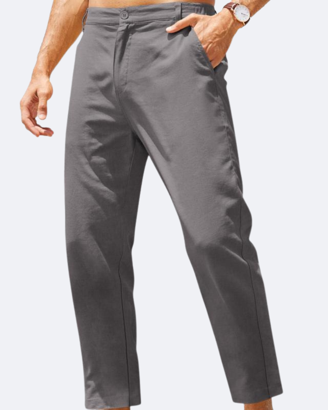 Pantalones Marco de algodón y lino