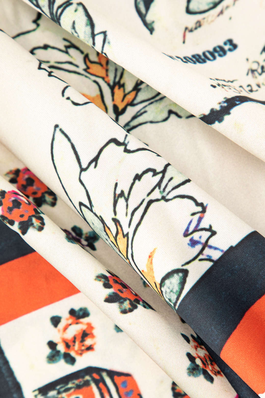 Arce - Pantalón Recto de Cintura Alta con Estampado Floral