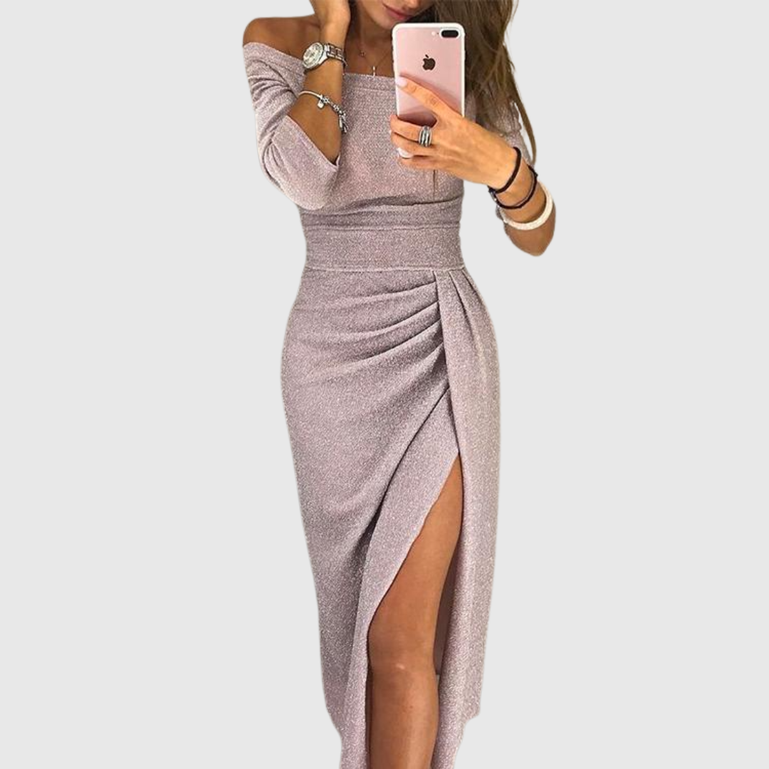 Stella™ | Vestido Maxi con Cuello Halter