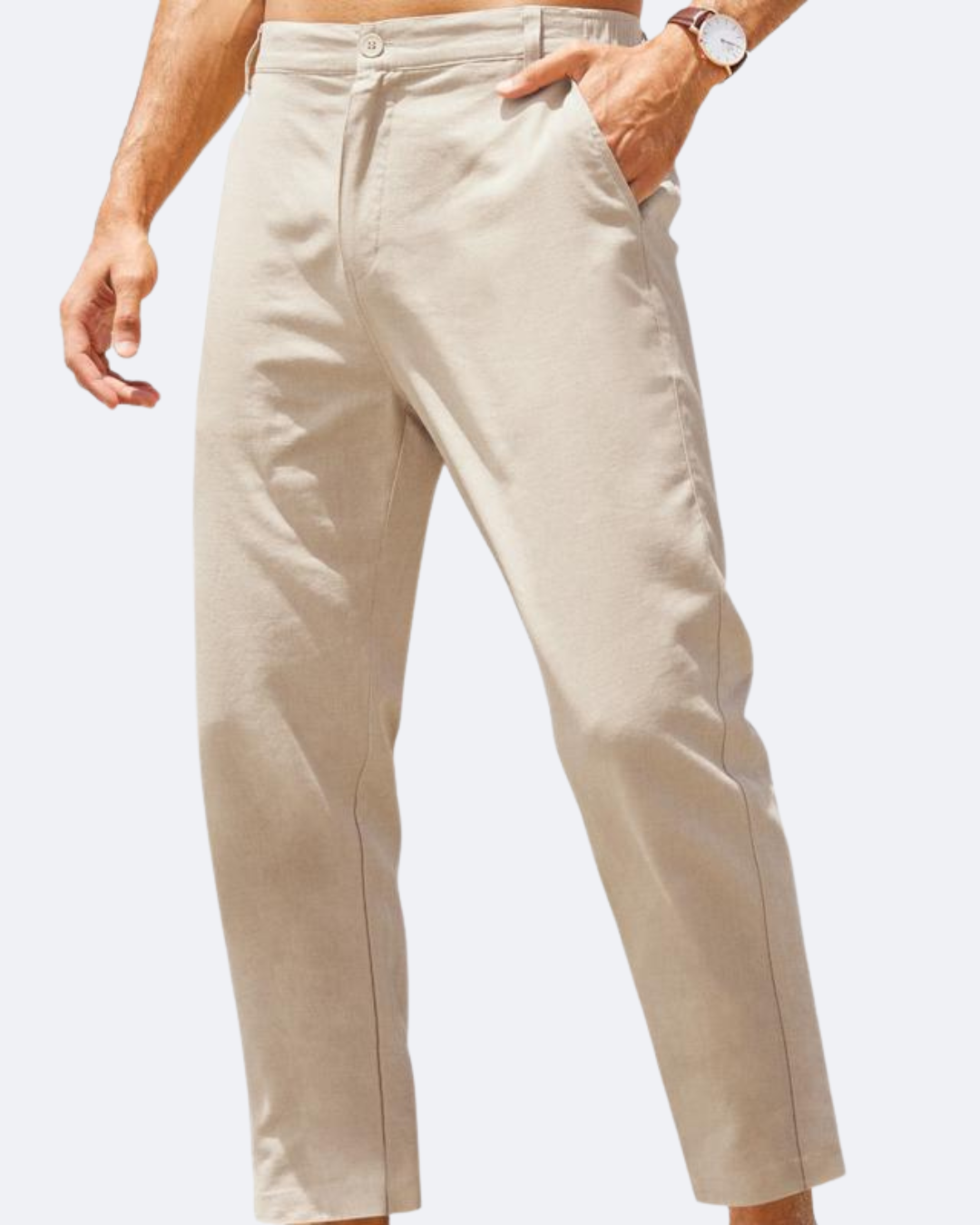 Pantalones Marco de algodón y lino