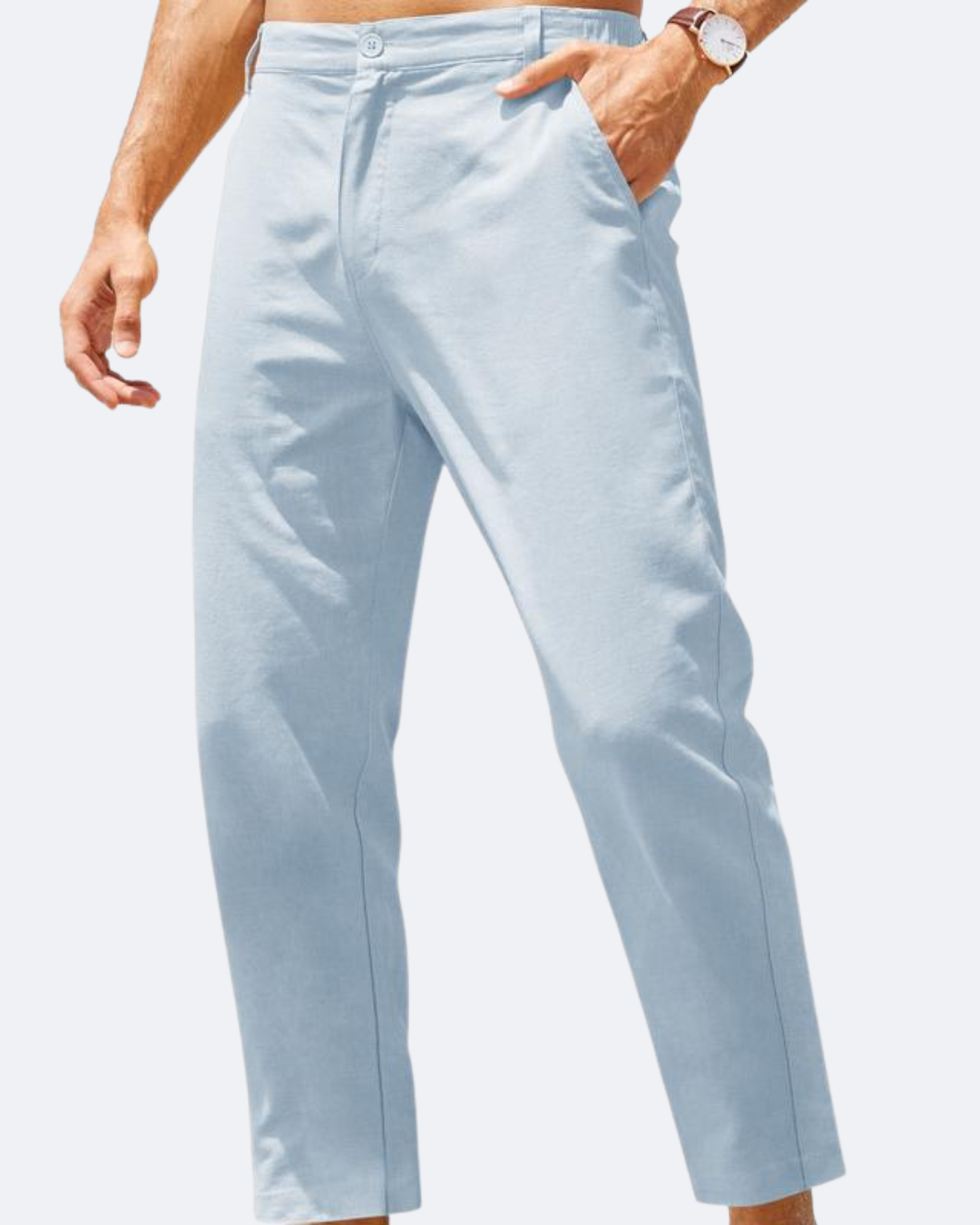 Pantalones Marco de algodón y lino