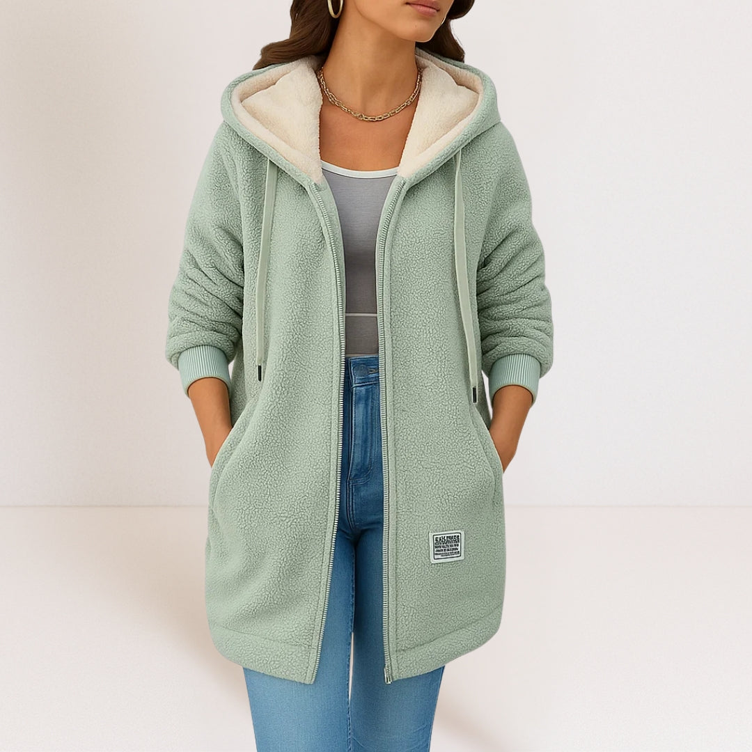 GWEN | Chaqueta con capucha y cremallera completa