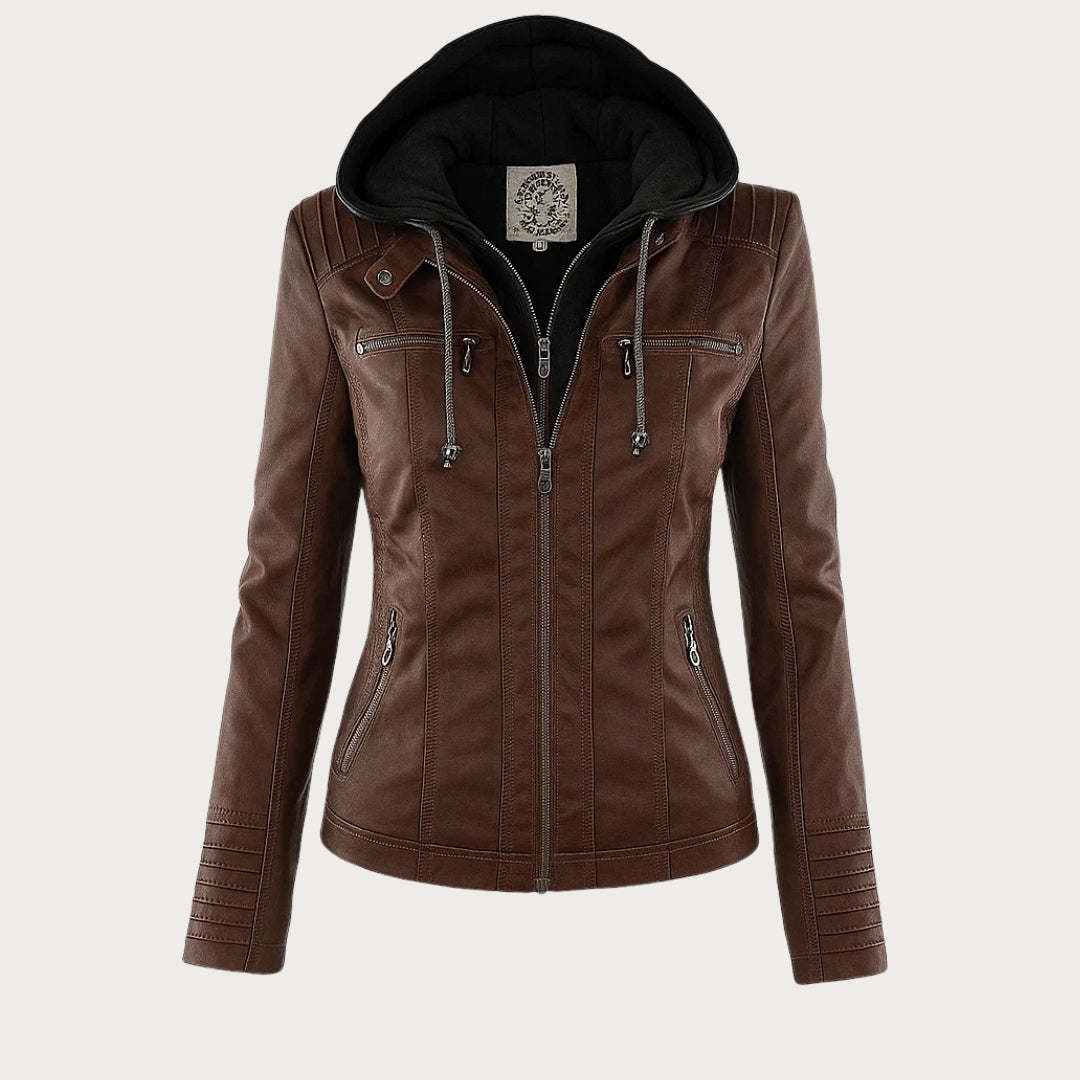 Flavia | Chaqueta de Cuero Resistente y Elegante
