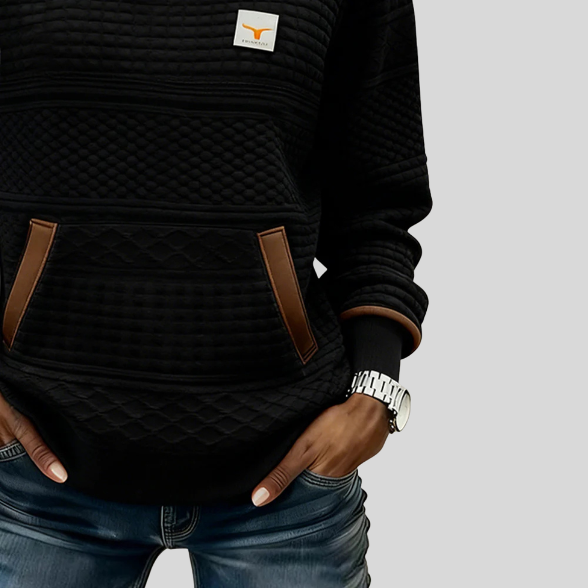 Noelle™ | Sudadera Cuello Redondo con Bloques de Color