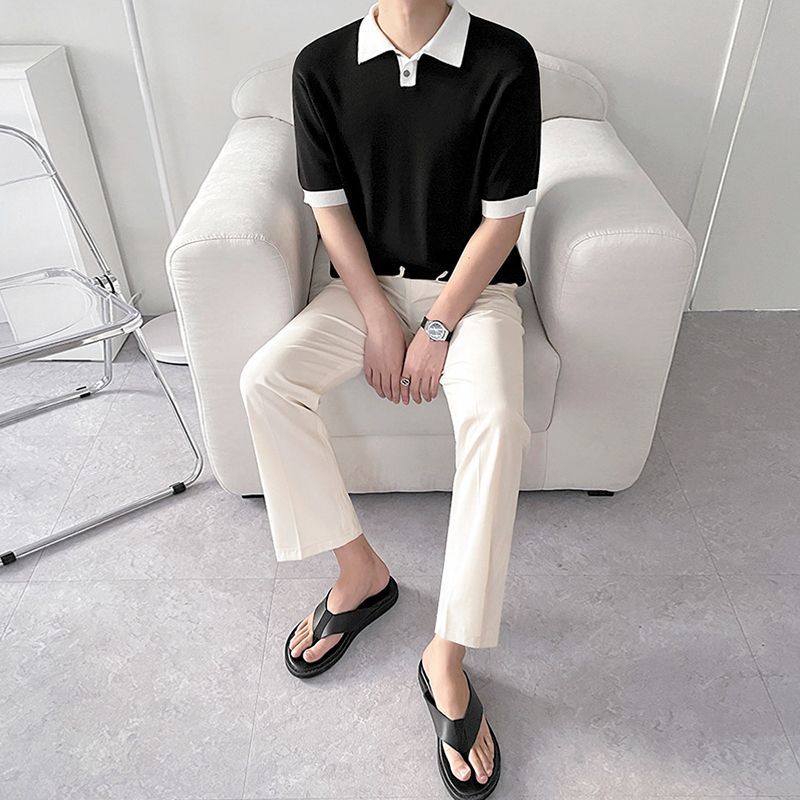 Polo de manga holgada para hombre