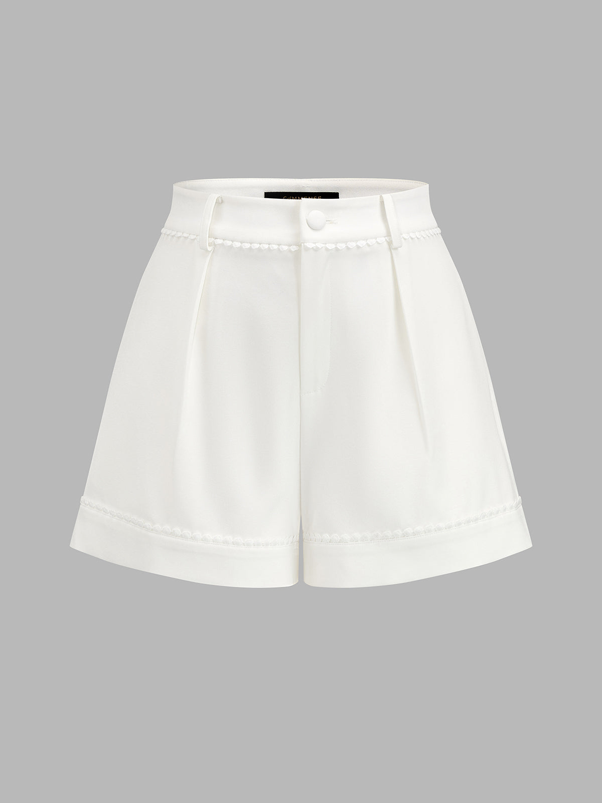 Conjunto Top de Tirantes con Cuello Cuadrado y Encaje & Shorts