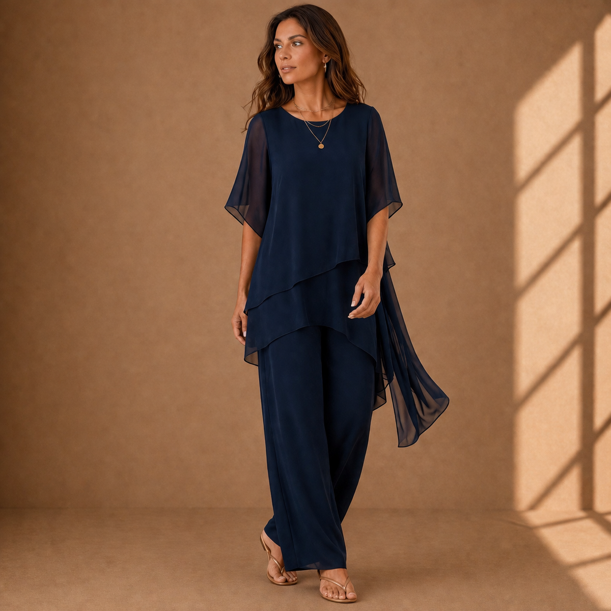 Sofía | Conjunto de dos piezas con top y pantalón