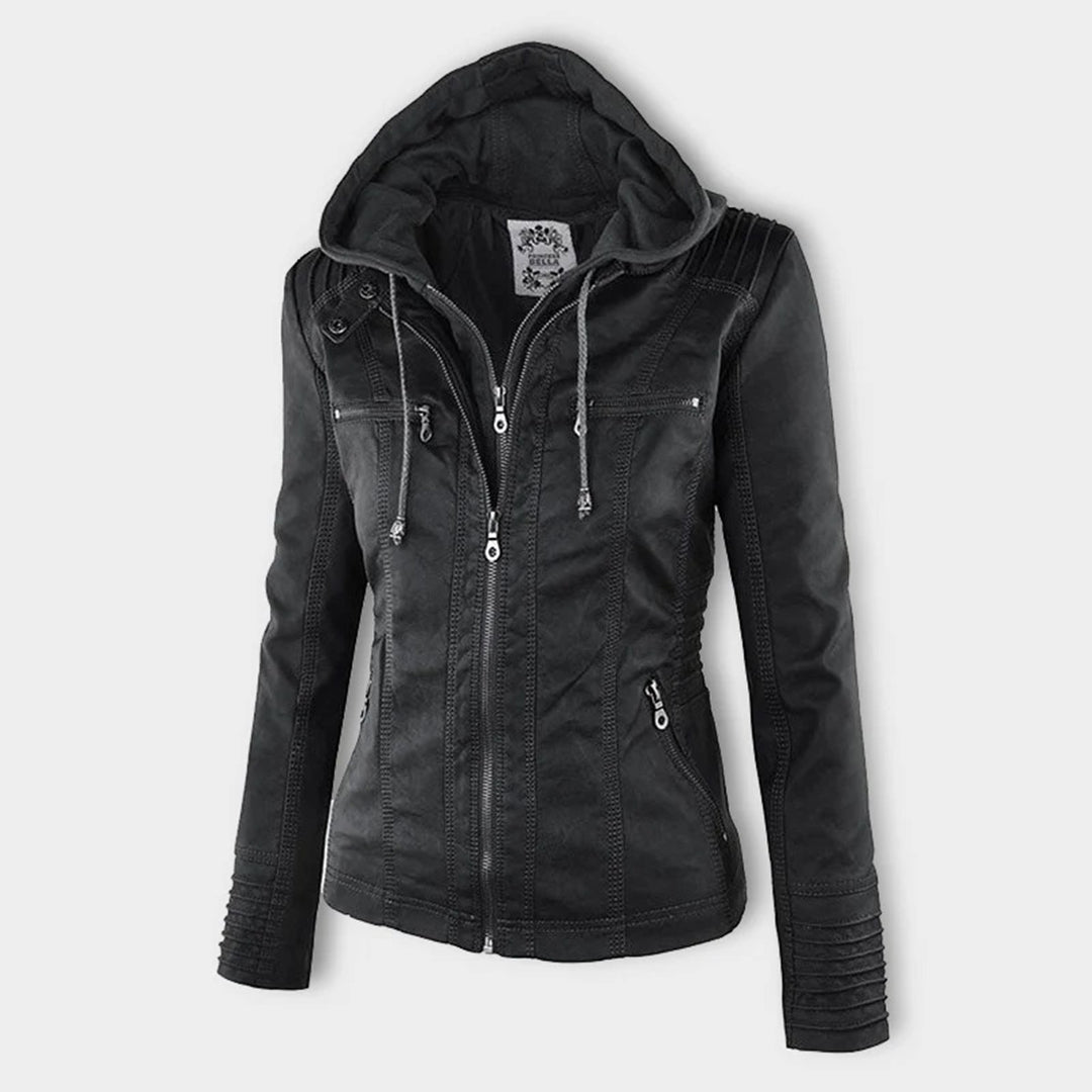 Flavia | Chaqueta de Cuero Resistente y Elegante