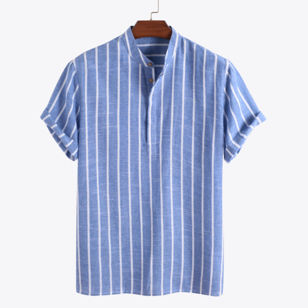 Camisa de lino a rayas