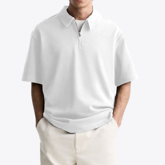 Polo con cremallera hasta el pecho