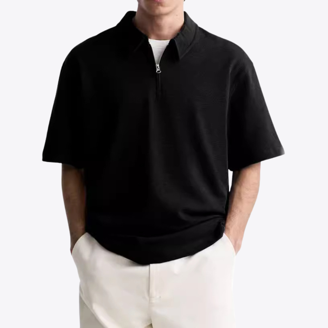 Polo con cremallera hasta el pecho