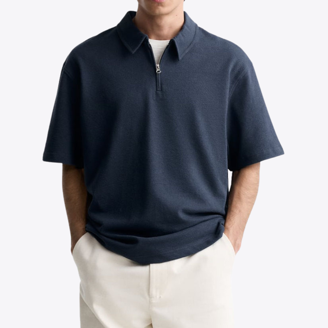 Polo con cremallera hasta el pecho