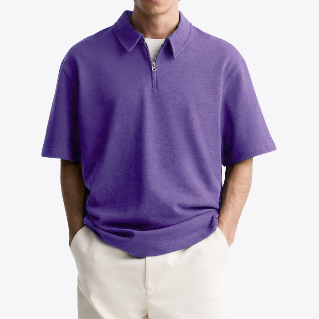 Polo con cremallera hasta el pecho