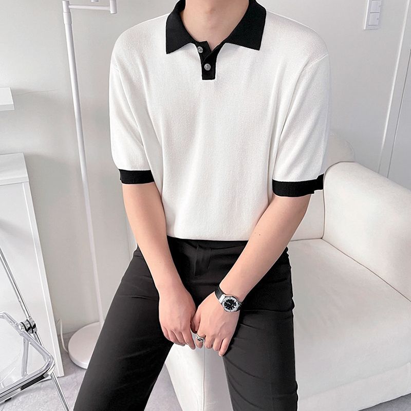Polo de manga holgada para hombre