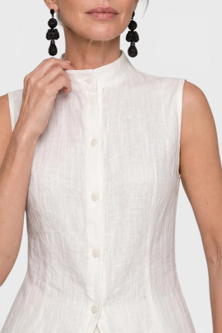 Octavia - Conjunto Túnica Abotonada y Pantalón Ancho