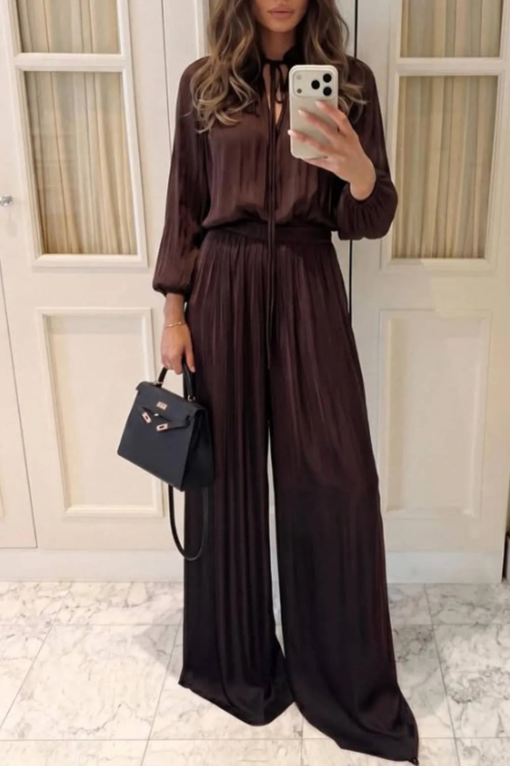 Ocre | Conjunto Plisado