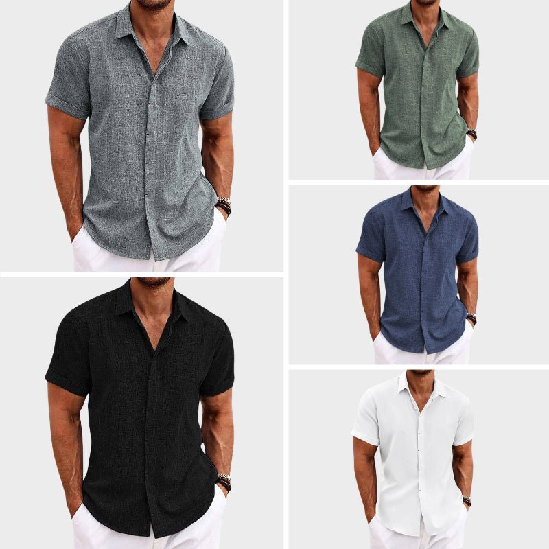 Noslen | Camisa con efecto lino