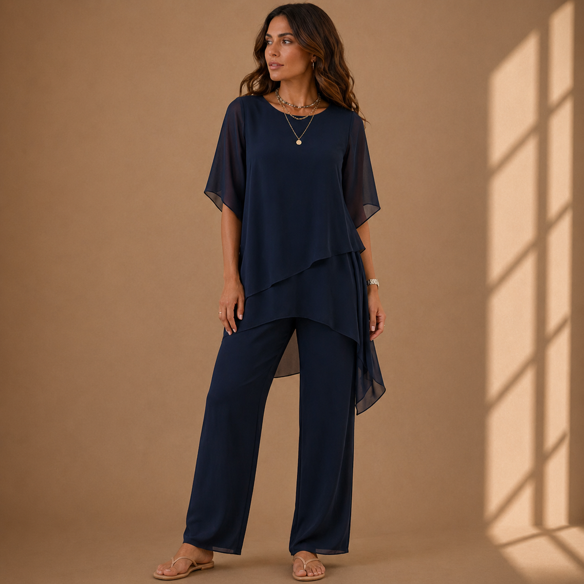 Sofía | Conjunto de dos piezas con top y pantalón